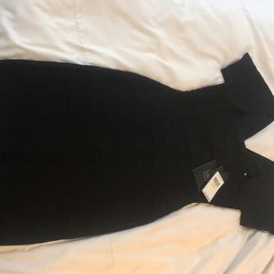 Herve Leger Black Mid length cocktail dress